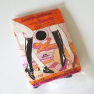 Vintage 1960s Mod Black Insta Gators Instant Boots / Stocking Boots