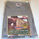 NOS Dickies LONG SLEEVE GRAY WORK SHIRT Size XXL