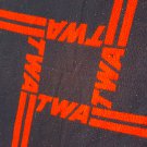 Vintage 1980s TWA Cabin Blanket