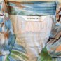 NOS Koret Melrose Studio Bon Voyage Blue Combo Tropical Button Shirt