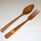 Vintage Ucagco Wood Salad Set - Fork & Spoon Vintage Ucagco Wood Salad Set - Fork & Spoon