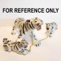 Vintage Small Hand-painted Spatter Gold Crouching Tiger Cub