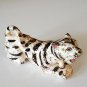 Vintage Small Hand-painted Spatter Gold Crouching Tiger Cub