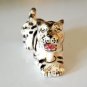 Vintage Small Hand-painted Spatter Gold Crouching Tiger Cub