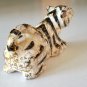 Vintage Small Hand-painted Spatter Gold Crouching Tiger Cub