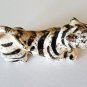 Vintage Small Hand-painted Spatter Gold Crouching Tiger Cub