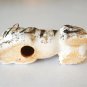 Vintage Small Hand-painted Spatter Gold Crouching Tiger Cub