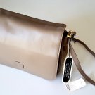 NOS Giani Bernini Leather Shoulder Bag Crossbody Purse Taupe