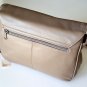 NOS Giani Bernini Leather Shoulder Bag Crossbody Purse Taupe
