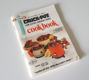 Vintage Rival Crock-pot Cookbook Recipe Book / Instruction Manual Booklet