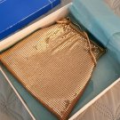 Vintage Whiting & Davis Goldtone Mesh Purse Evening Bag in Orig Box