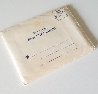 Vintage 1955 Souvenir of San Francisco Plastichrome Reproductions Mini-Photo Album