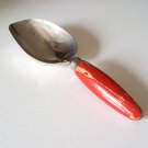 Vintage A&J Level Full 1/4 Cup Kitchen Scoop w/ Red Wood Handle