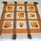 Vintage Wool Embroidered Hand Made in Poland Rug