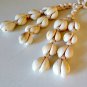 Vintage Cowrie Seashell Shell Plant Hanger - 39"