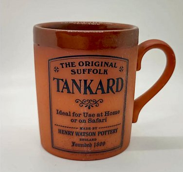 Vintage Henry Watson Pottery The Original Suffolk Tankard Mug Cup