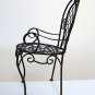 Miniature Rust Weathered Lawn Patio Chair for 12"+ Doll or Bear