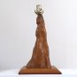Vintage 50s Mid-Century Cypress Knee Table Lamp 17"
