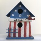 Rustic / Primitive Metal Patriotic Birdhouse