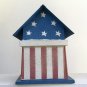 Rustic / Primitive Metal Patriotic Birdhouse