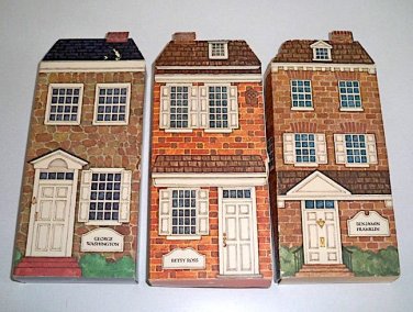 Vintage 1976 Hallmark Bicentennial Commemorative Dolls - Geo Washington Betsy Ross Ben Franklin