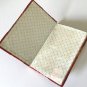 Vintage 1980s Flying Eagle Oriental Design Brocade Hardcover Book Journal T205