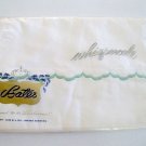 Vintage NOS 1950s Bates Whispercale White Cotton Double (Full) Flat Sheet MIP Vintage NOS 1950s Bates Whispercale White Cotton Double (Full) Flat Sheet MIP