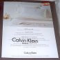 Calvin Klein Home Clay Double Row Cord King Flat Sheet New MIP
