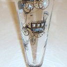 Vintage Libbey Curio Horseless Carriage Pilsner Glass - 22K Gold & Black - Set of 4 Vintage Libbey Curio Horseless Carriage Pilsner Glass - 22K Gold & Black - Set of 4