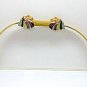 Vintage Child's Wood Hand-carved Bow - Painted Native American Indian Heads