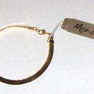NOS Monet 7 1/2" Bracelet Gold Tone Flexible Set of 2 #35715