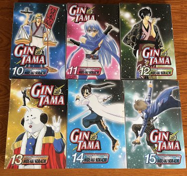 2009 Gin Tama by Hideaki Sorachi - Lot of 6 Volume Set Vols 10 - 15
