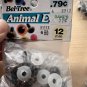 NOS Bel-Tree Corp Craft Animal Eyes 12mm Brown - Lot of 6 Packages