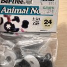 NOS Bel-Tree Corp Craft Animal Noses 24mm Black - Lot of 7 Packages #51024