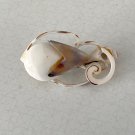 Vintage Carved Shell Brooch / Pin