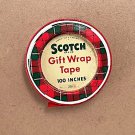 Vintage 1950's Scotch Gift Wrap Tape Tin - Red Tape Vintage 1950's Scotch Gift Wrap Tape Tin - Red Tape