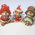 Vintage Homco Santa Bears #5600 Mama, Papa and Baby Bear Vintage Homco Santa Bears #5600 Mama, Papa and Baby Bear