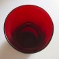 Vintage Anchor Hocking Ruby Red Ribbed Vase