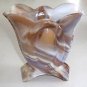 Vintage Imperial Glass Caramel Slag #133 Glass Candy Dish Vase circa 1960s