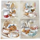 Platin Art GMBH Elisabeth Espin Coffee Theme Art Print /Posters - Set of 4