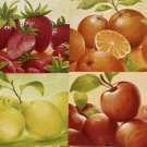Platin Art GMBH Susanne Bach Fruit Art Print /Posters - Set of 4