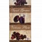 Platin Art GMBH Steff Green Sweet Grapes, Victoria Plum & Blackcurrant Art Print /Posters - Set of 3