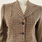 Vintage Bladen Equestrian Jacket - Made In England, Houndstooth - Small