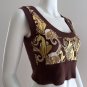 Y2K Baby Phat Metallic Cat Pullover Sweater Vest Top