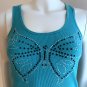Y2K Bongo Stretch Boho Fairy Butterfly Stretch Tank Top - Size M/M
