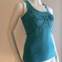 Y2K Bongo Stretch Boho Fairy Butterfly Stretch Tank Top - Size M/M