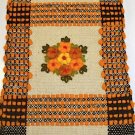 Vintage Wool Embroidered Hand Made in Poland Table Runner / Hanging
