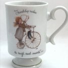 Vintage 1973 Holly Hobbie Mug "Friendship Makes the Rough Road Smooth"