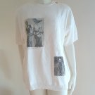 Vintage 1980s Tangiers Funky Old Photographs Image Appliques Pullover Tunic Sweater