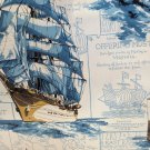 Vintage Waldec of Canada Textured Vinyl PrePasted Wallpaper Tall Ships Schooners - 1 Double Roll Vintage Waldec of Canada Textured Vinyl PrePasted Wallpaper Tall Ships Schooners - 1 Double Roll